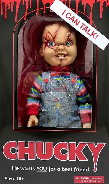 CHILDS PLAY BRIDE OF CHUCKY - TALKING CHUCKY 38 CM